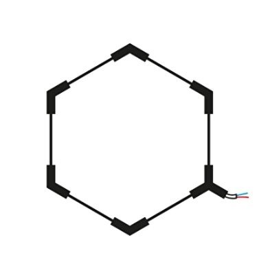 LED korys (hexagon), 1HEX, 42W, CCT šviesa 1