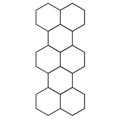 LED Hexagon Lights, 8HEX, 259W, White Light 1
