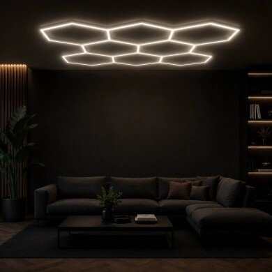 LED Hexagon Lights, 8HEX, 280W, CCT