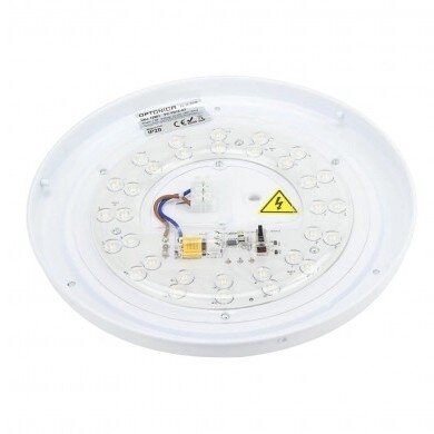 LED Ceiling Light, 12W, White/Silver, CCT Light 1