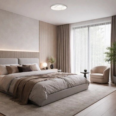 LED lubų šviestuvas, 20W, apvalus, baltas akmuo, atmintis, nuotolinis valdymas, CCT šviesa 1 LED lubų šviestuvas, 20W, apvalus, baltas akmuo, atmintis, nuotolinis valdymas, CCT šviesa 1