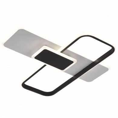 LED Ceiling Light, 68W, White/Black, CCT Light, Remote Control