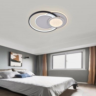 LED Ceiling Light, 84W, White/Black, CCT Light, Remote Control 3