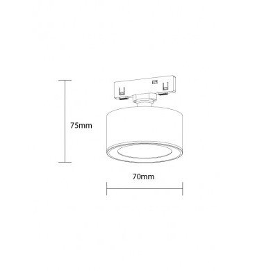LED Magnetic Downlight with Lens M05, 48V, 7W, Neutral Light 1