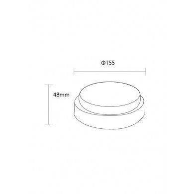 LED Surface Panel, Round, 8W, Warm Light 1