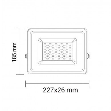 LED prožektorius, baltas, Premium Line, 5 metai garantija, 50W, šilta balta šviesa 2 LED prožektorius, baltas, Premium Line, 5 metai garantija, 50W, šilta balta šviesa 2