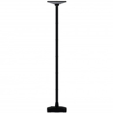 LED Solar Garden Lamp, Black, 2.5m Pole, Water Tank, Remote Control, CCT 1
