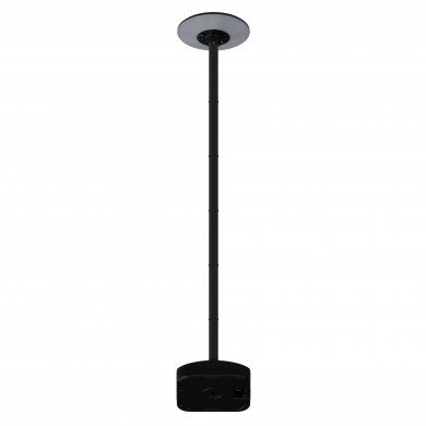 LED Solar Garden Lamp, Black, 2.5m Pole, Water Tank, Remote Control, CCT