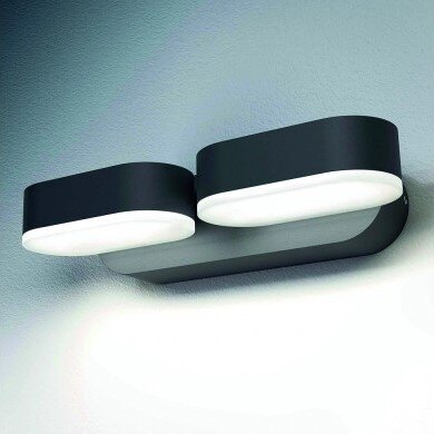 LED sieninis šviestuvas, juodas, pasukamas, 12W, šilta balta šviesa 1