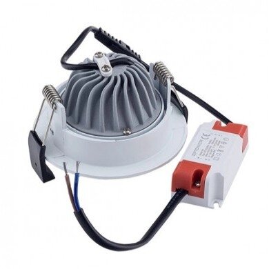LED Downlight, Round, Rotatable, 60°, 8W, White Light 1
