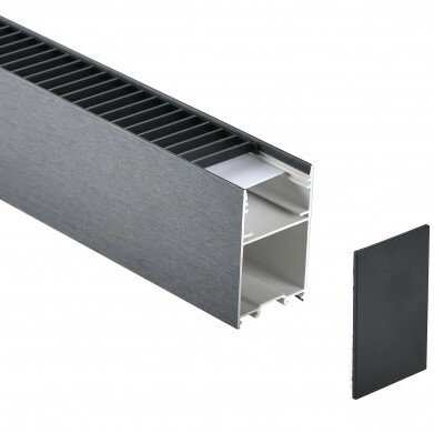 LED Plastic Linear Light, Black, 38W, CCT 1