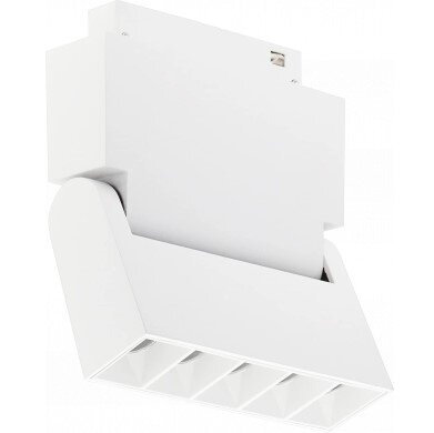 LED magnetinis linijinis prožektorius M35, 10W, 800Lm, lankstomas, 5 lemputės, baltas, šilta balta šviesa 1