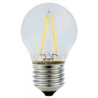 LED lemputė E27 G45 2W, siūleliai, neutrali balta šviesa
