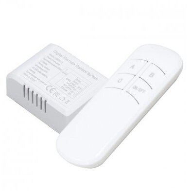 LED Wireless Remote Control Switch, 3 Way, 200W