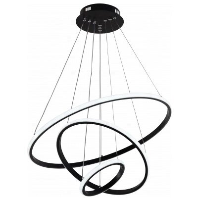 LED pakabinamas šviestuvas, 78W, juodas, dimeriuojamas, nuotolinis valdymas, CCT 2 LED pakabinamas šviestuvas, 78W, juodas, dimeriuojamas, nuotolinis valdymas, CCT 2