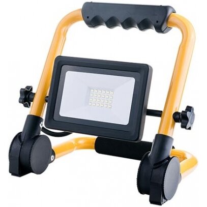 LED prožektorius, nešiojamas, 20W, šalta balta šviesa