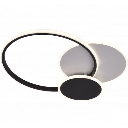 LED Ceiling Light, 78W, White/Black, CCT Light, Remote Control