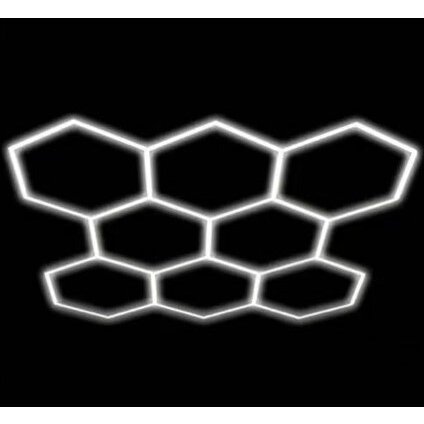 LED korys (hexagon), 8HEX, 280W, šalta balta šviesa 1