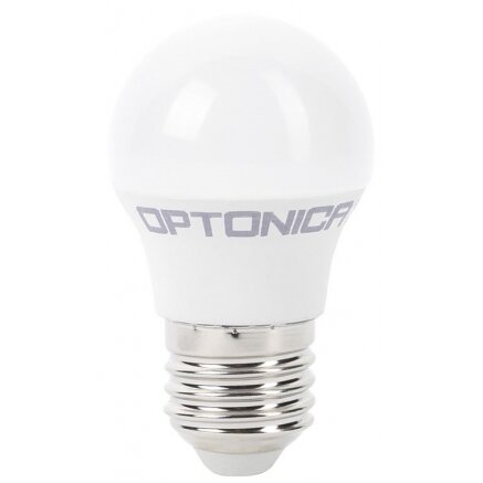 LED lemputė E27 G45 5.5W, šalta balta šviesa