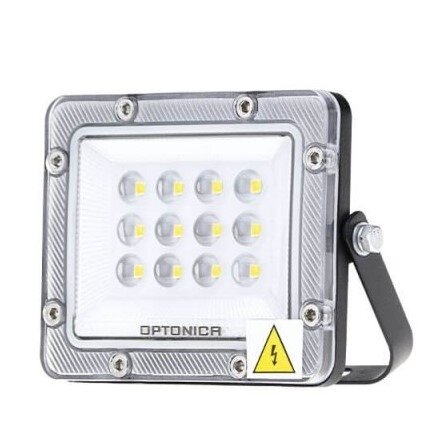LED prožektorius, juodas, 100Lm/W, 10W, šilta balta šviesa 1 LED prožektorius, juodas, 100Lm/W, 10W, šilta balta šviesa 1
