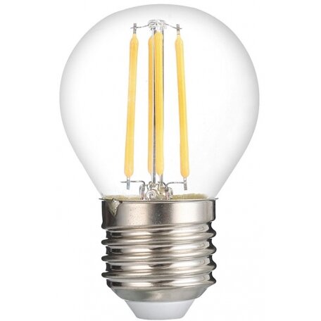 LED Bulb E27 G45 4W, Dimmable, Clear, Warm Light