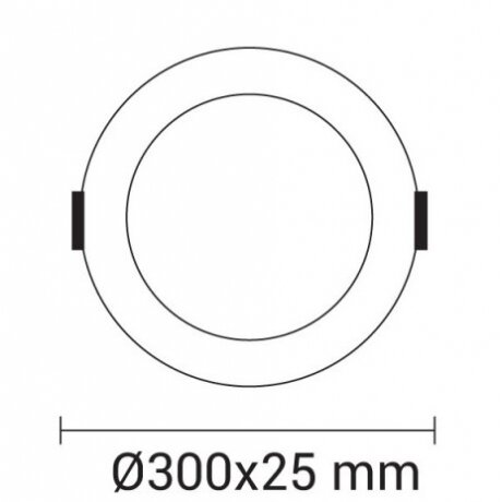 LED Built-In Module, Round, 24W, Warm Light 2
