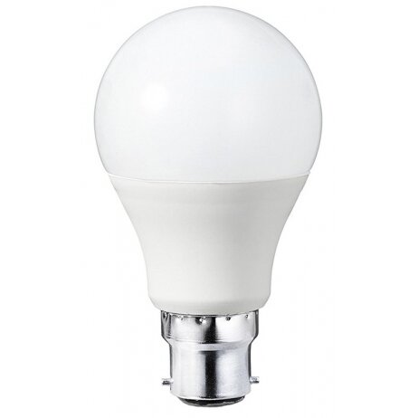LED lemputė B22 A60 9W, šalta balta šviesa