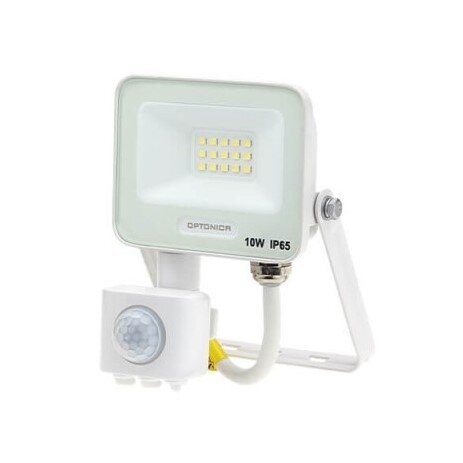 LED prožektorius, baltas, PIR jutiklis, 10W, 120°, šalta balta šviesa 1 LED prožektorius, baltas, PIR jutiklis, 10W, 120°, šalta balta šviesa 1