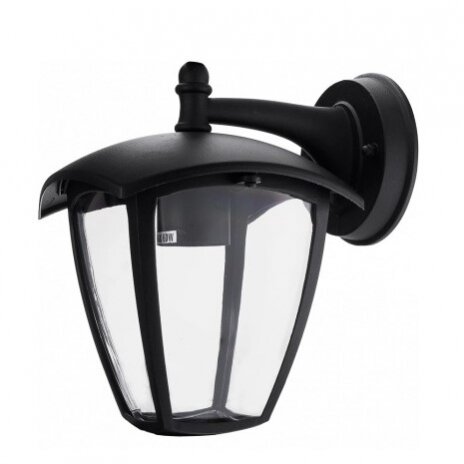 LED Wall Light, Down, Matt Black 1