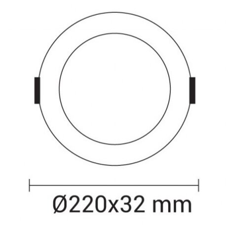 LED šviestuvas, 20W, plonas, temdomas, CCT 3000K-6000K 3