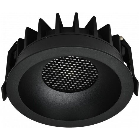 LED Downlight, Round, Black, 20W, CCT
