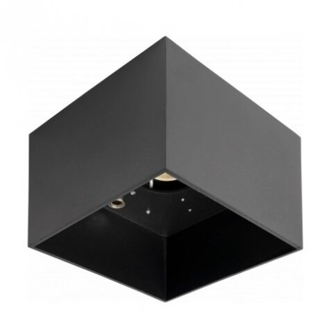 LED Spotlight Fixture, Square, Black 1
