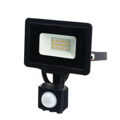 LED prožektorius, juodas, City Line, PIR jutiklis, 10W, šilta balta šviesa 1 LED prožektorius, juodas, City Line, PIR jutiklis, 10W, šilta balta šviesa 1