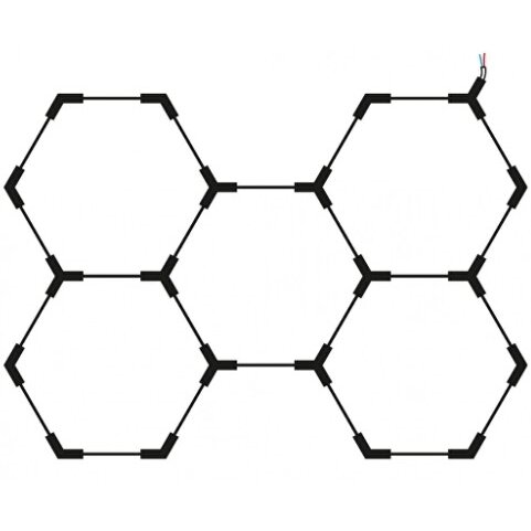 LED Hexagon Lights, 5HEX, 192W, CCT 1