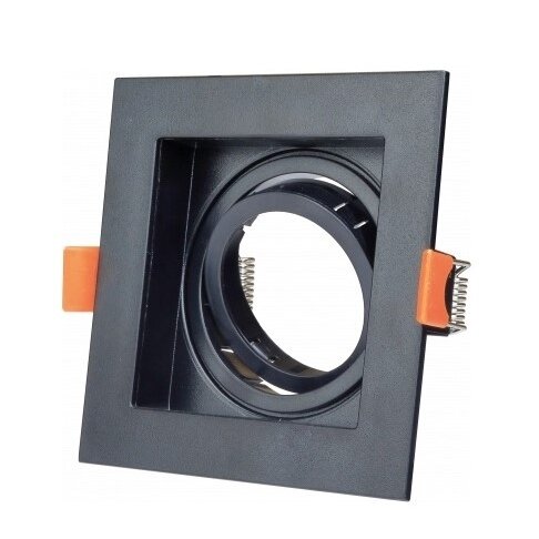 LED Spotlight Fixture, Square, Black, Square 1
