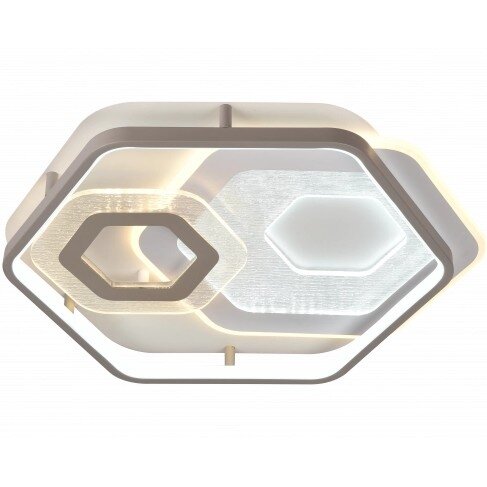 LED lubų šviestuvas, 84W, baltas/pilkas, CCT šviesa, nuotolinis valdymas LED lubų šviestuvas, 84W, baltas/pilkas, CCT šviesa, nuotolinis valdymas
