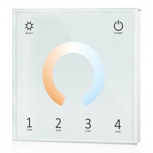LED Dimming DMX Remote Control Wall Console, 4 Zones, White