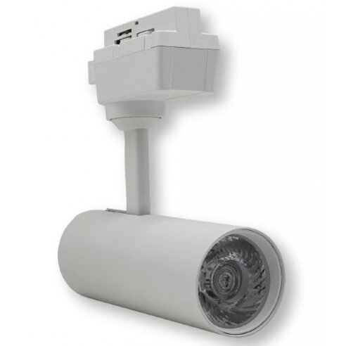 LED Track Light, White Body, 12W, 1200Lm, Neutral Light