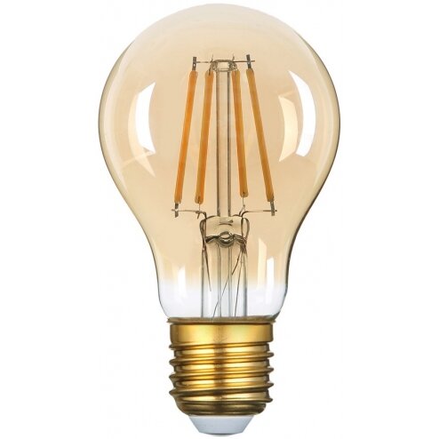LED lemputė E27 A60 8W, dimeriuojama, auksinė, šilta balta šviesa LED lemputė E27 A60 8W, dimeriuojama, auksinė, šilta balta šviesa