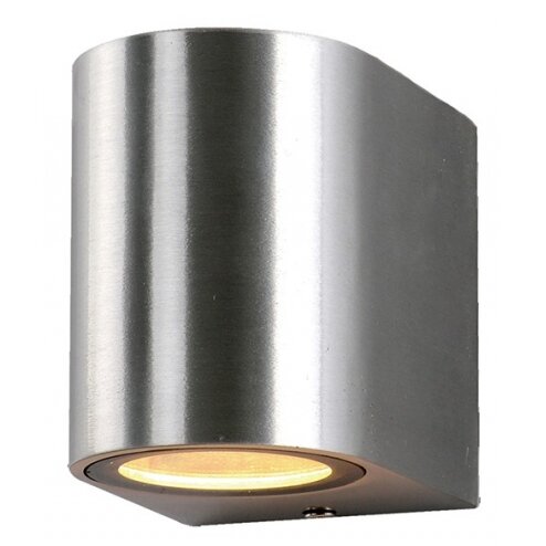 LED Wall Lamp, Polished Metal, 1 Socket, Max 35W