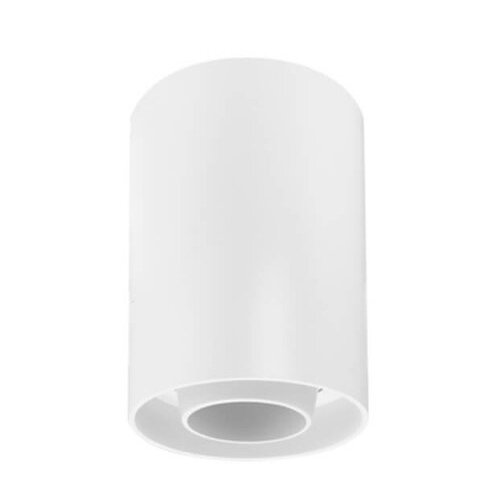 LED Spotlight Fixture, Round, Plastic, White 1
