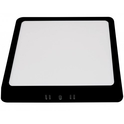 LED Surface Panel, Square, Black, 24W, CCT