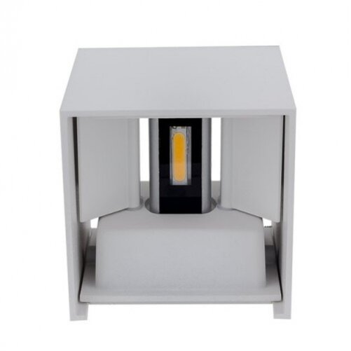 LED Wall Light, White, Square, Adjustable Beam, 6W, Neutral Light 1
