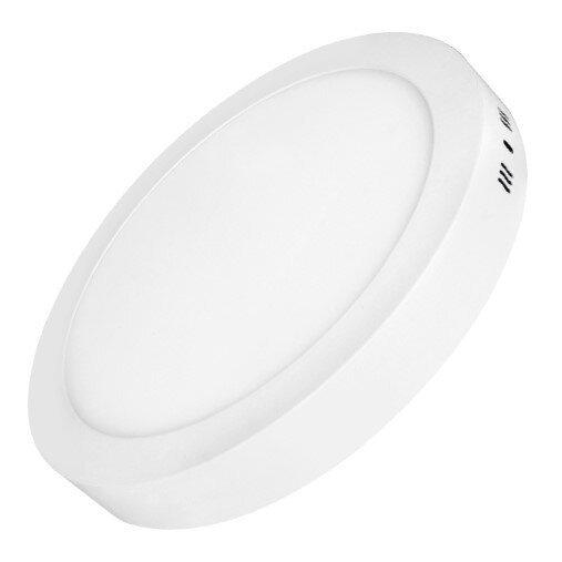LED Backlit Surface Mini Panel, Round, 18W, Neutral Light
