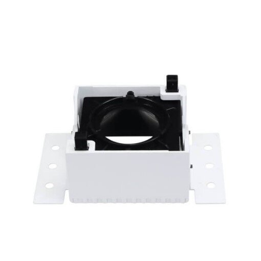 LED Spotlight Fixture, Square, Aluminium, Black Reflector 2