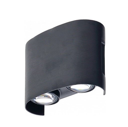 LED sieninis šviestuvas, juodas, 4W, šilta balta šviesa 1