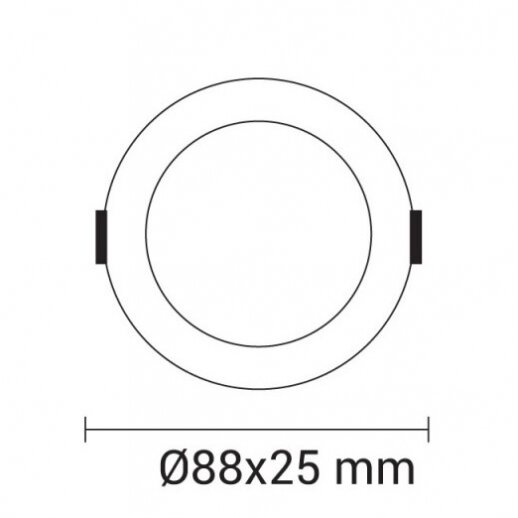 LED Built-In Module, Round, 3W, Warm Light 3