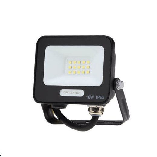 LED prožektorius, juodas, 90Lm/W, 10W, šilta balta šviesa 1 LED prožektorius, juodas, 90Lm/W, 10W, šilta balta šviesa 1