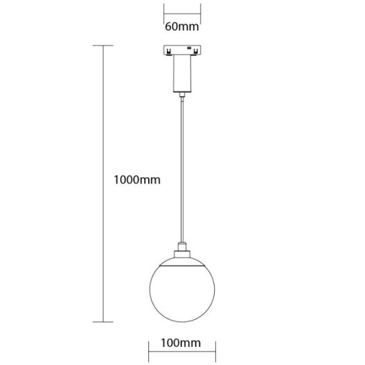 LED magnetinis kabantis šviestuvas M05, 5W, neutrali balta šviesa 1