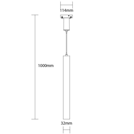 LED magnetinis kabantis šviestuvas M05, 7W, neutrali balta šviesa 1